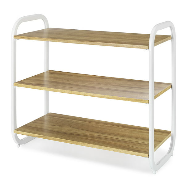 2/3/4 Tier Folding Shoe Rack Bamboo Wooden Shelf Stand Storage Organizer Cabinet 